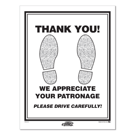 Paper Footprint Floor Mats - Box of 500