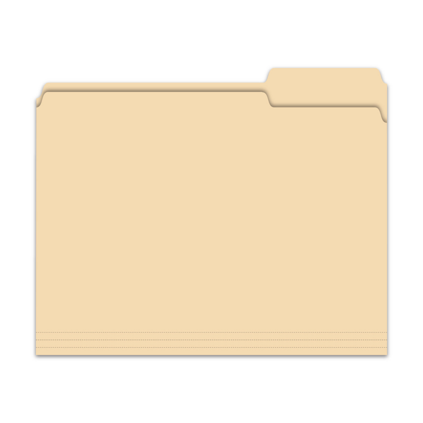 3 Tab File Folders - Plain