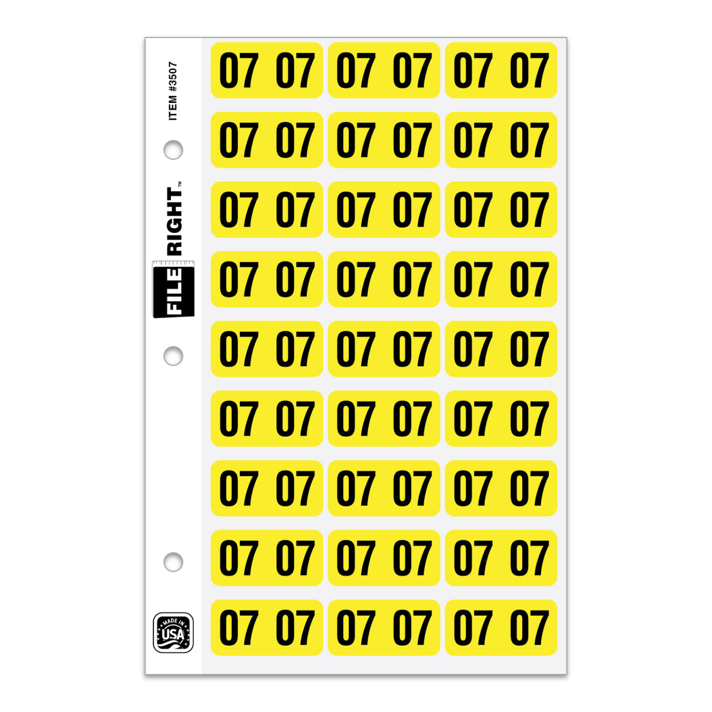 File Right Year Labels