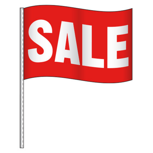Antenna Flag - Supreme Cloth - Red & White Sale