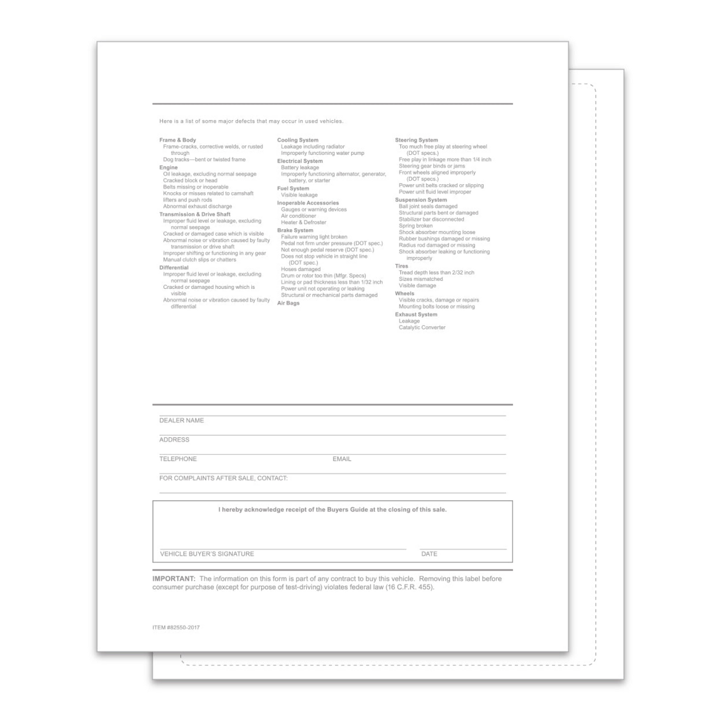 Interior Buyers Guide - P/A - Backer Printing Only