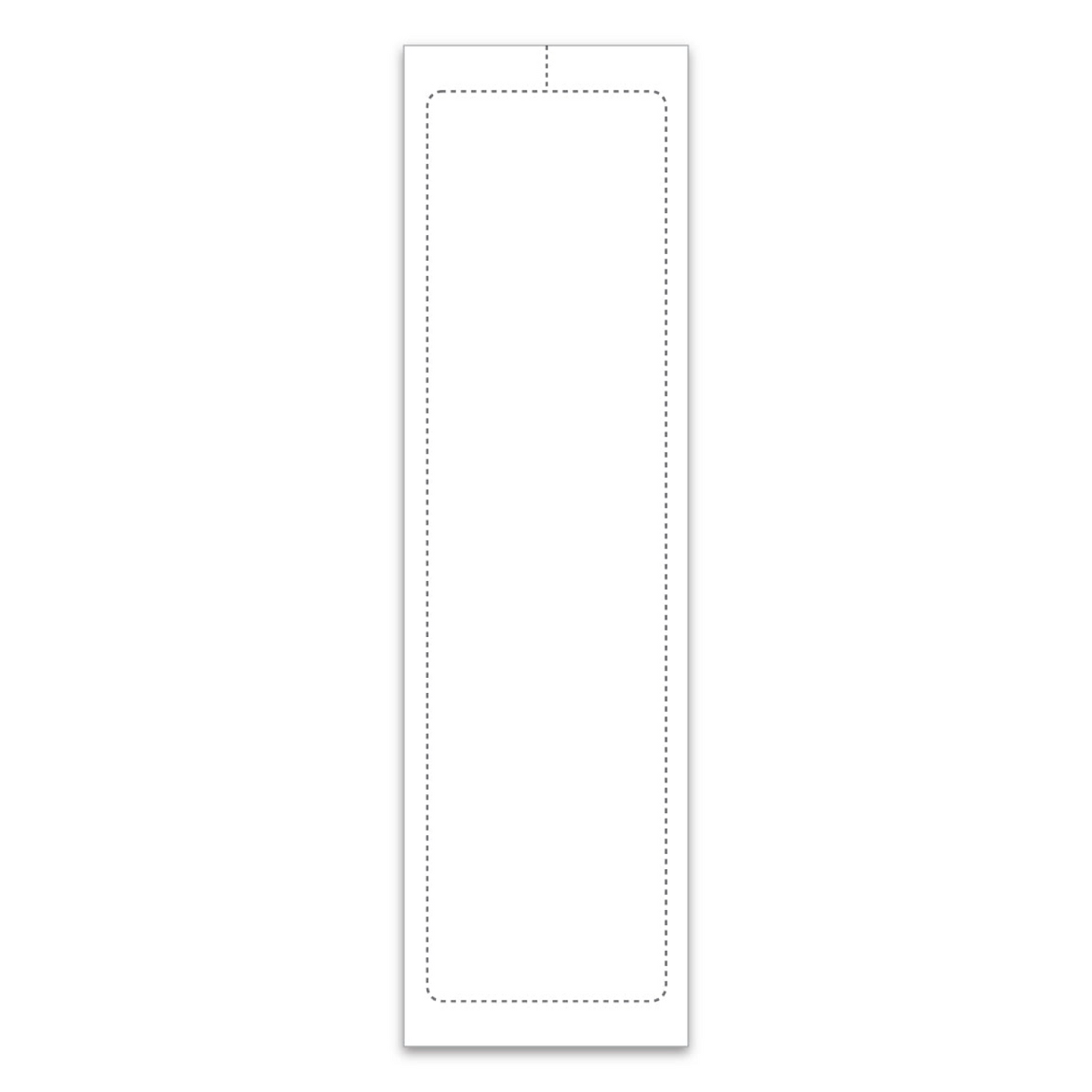 Blank Addenddum Stickers with Permanent Adhesive