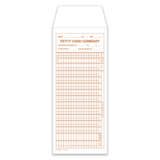 Petty Cash Envelopes - DSA-230