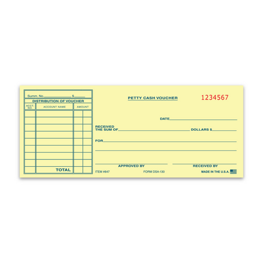Petty Cash Voucher - DSA-130