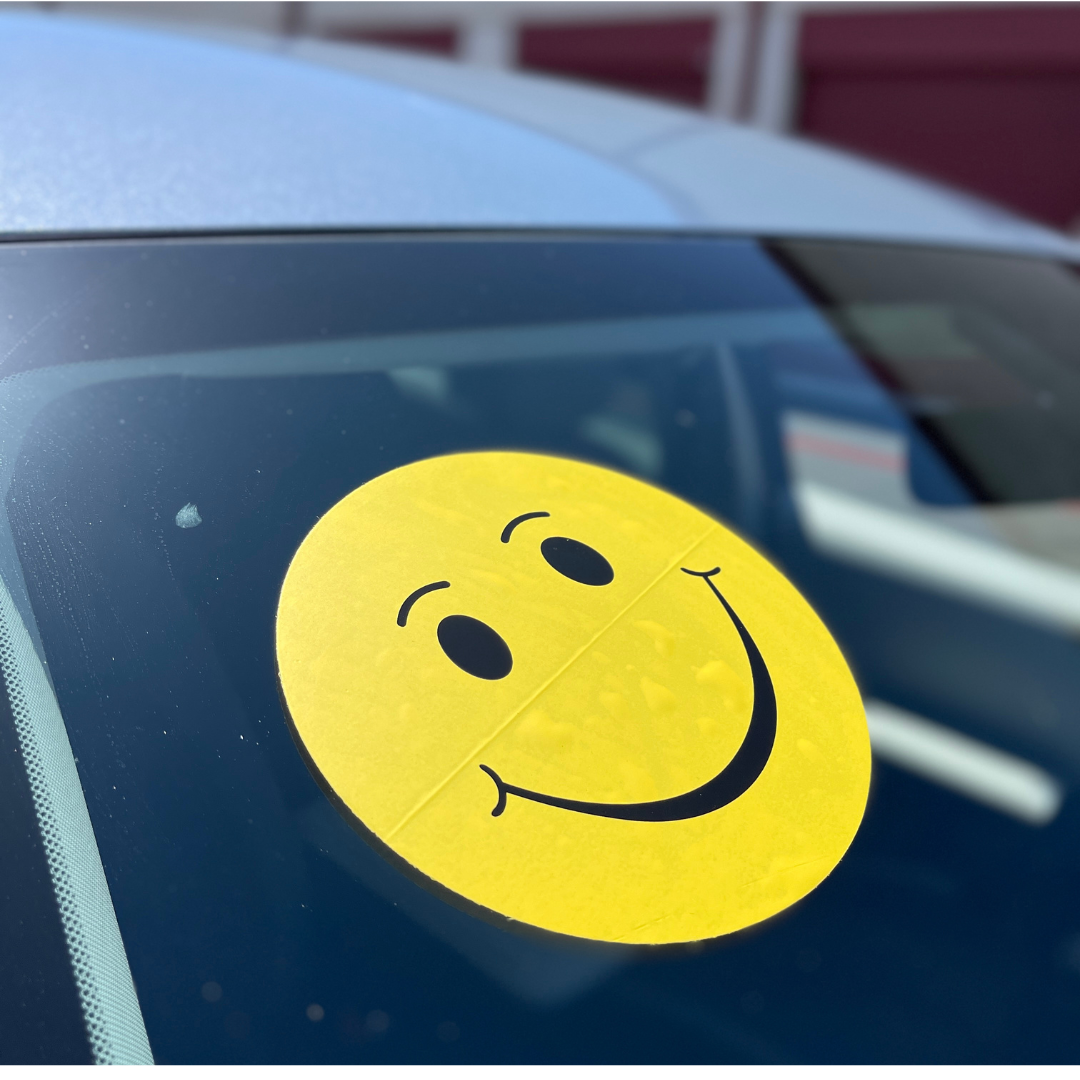 Smiley Face Window Sticker Decal - 12 pack