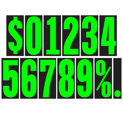 5.5" Adhesive Windshield Numbers
