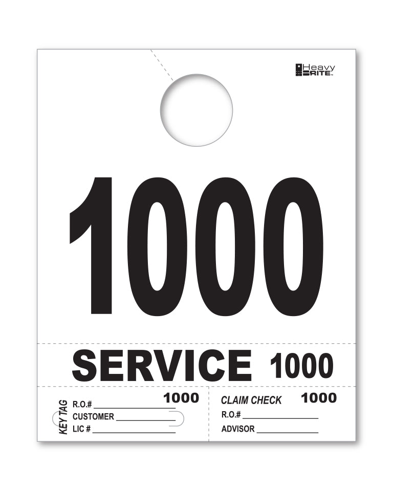Heavy Brite 4 Part Service Dispatch Numbers
