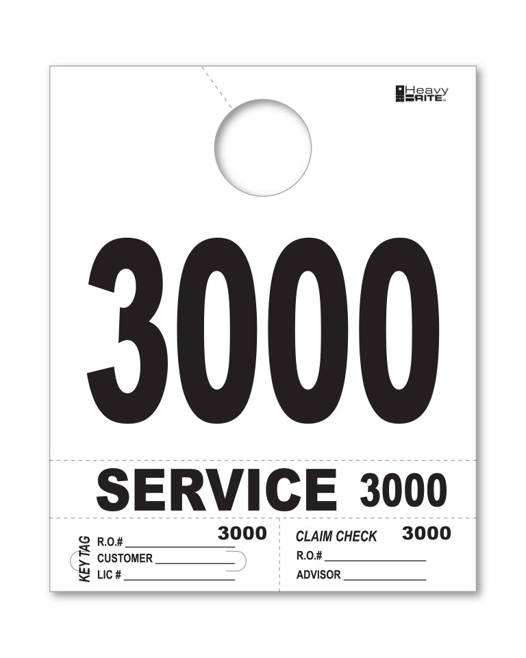 Heavy Brite 4 Part Service Dispatch Numbers