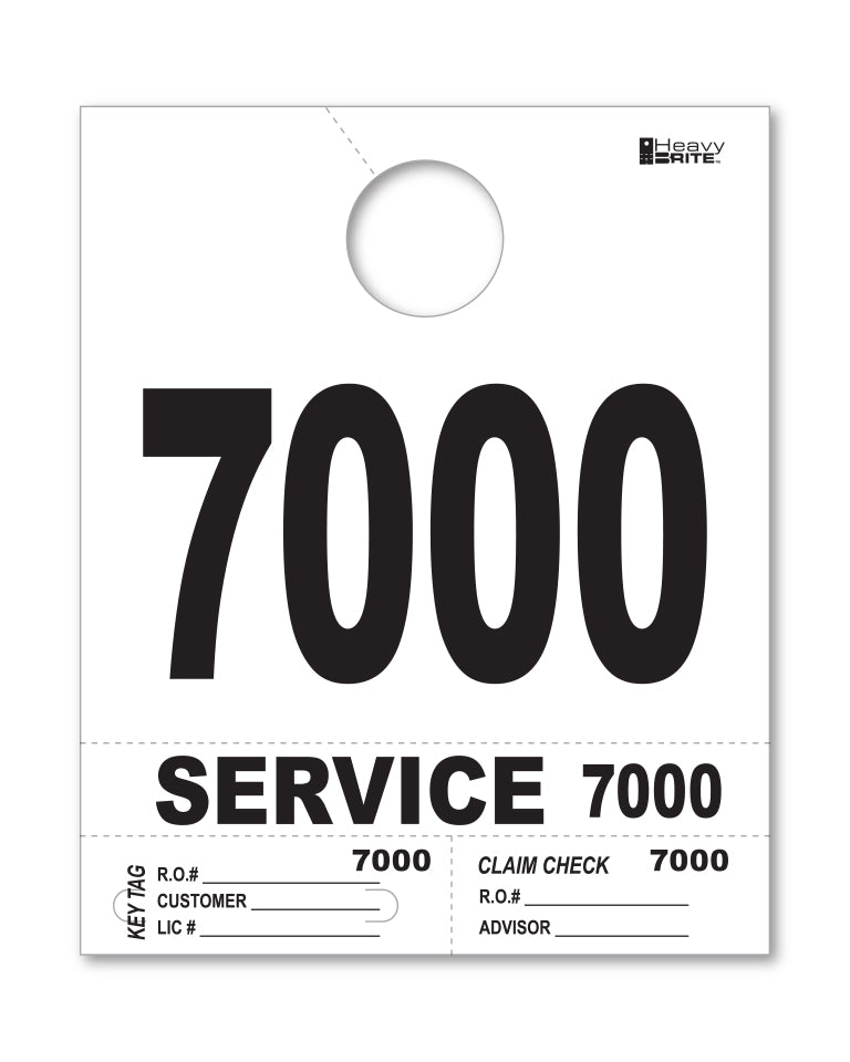 Heavy Brite 4 Part Service Dispatch Numbers