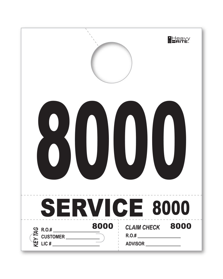 Heavy Brite 4 Part Service Dispatch Numbers