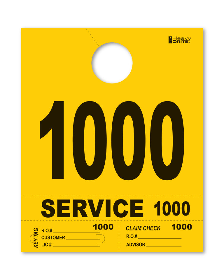 Heavy Brite 4 Part Service Dispatch Numbers