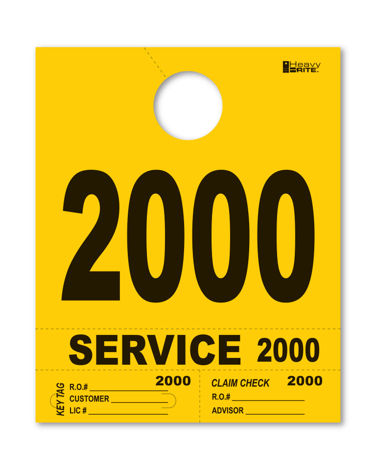 Heavy Brite 4 Part Service Dispatch Numbers