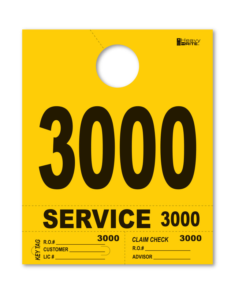 Heavy Brite 4 Part Service Dispatch Numbers