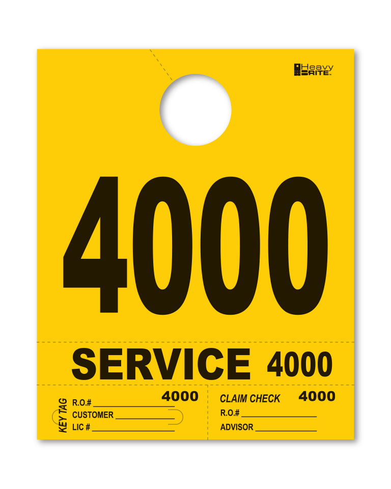 Heavy Brite 4 Part Service Dispatch Numbers