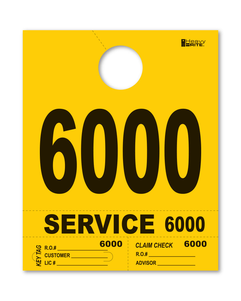 Heavy Brite 4 Part Service Dispatch Numbers