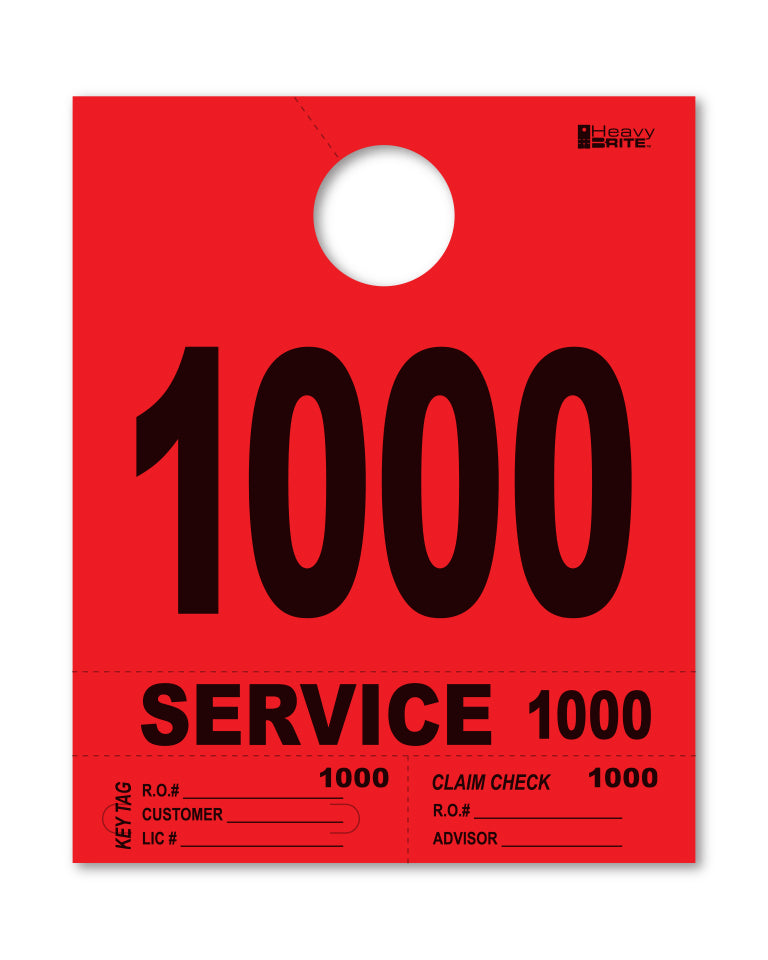 Heavy Brite 4 Part Service Dispatch Numbers