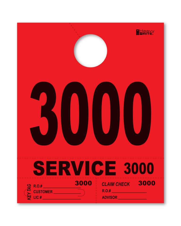 Heavy Brite 4 Part Service Dispatch Numbers