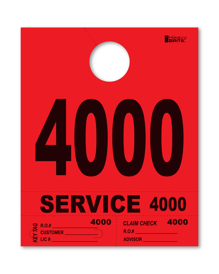 Heavy Brite 4 Part Service Dispatch Numbers