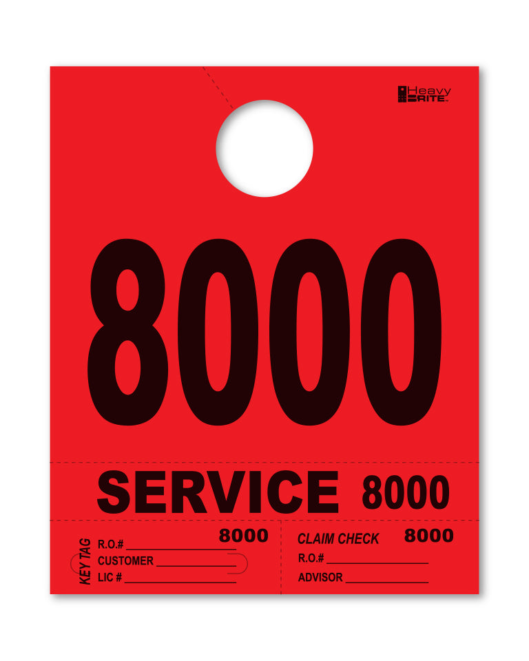Heavy Brite 4 Part Service Dispatch Numbers