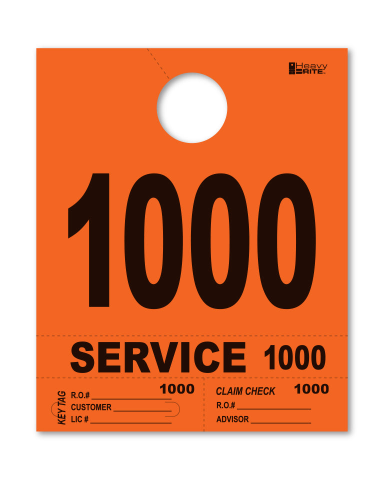 Heavy Brite 4 Part Service Dispatch Numbers