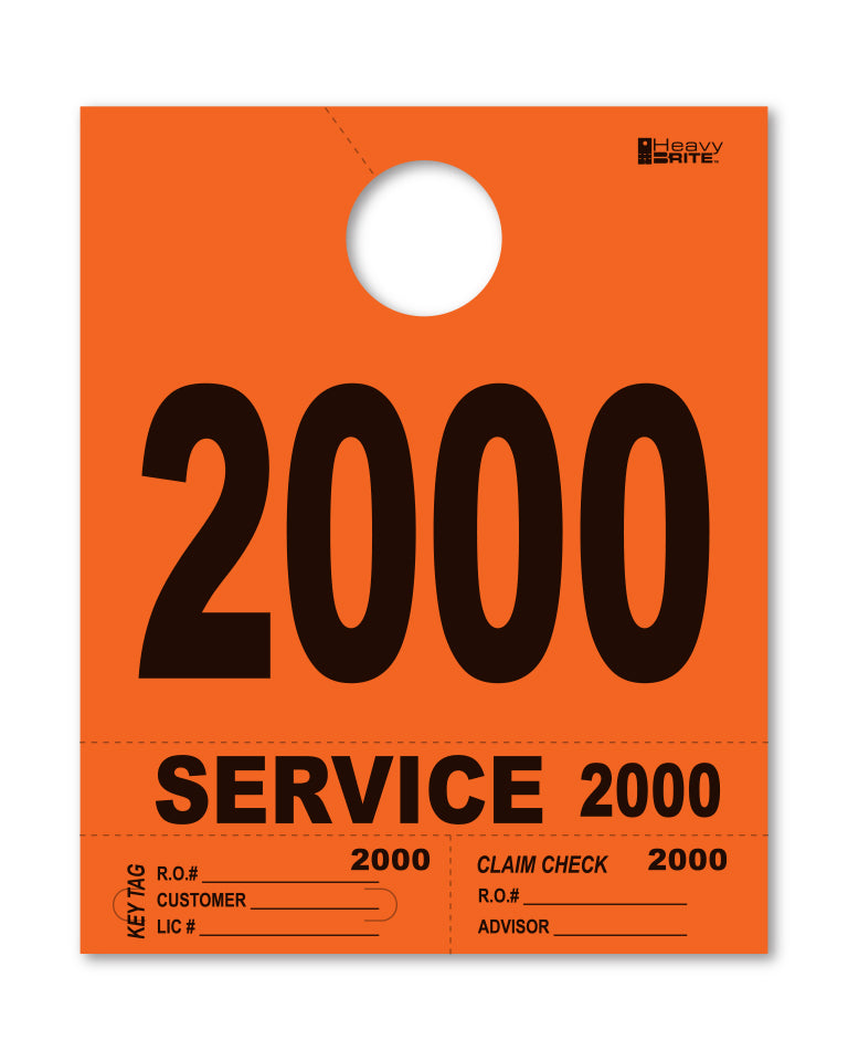 Heavy Brite 4 Part Service Dispatch Numbers