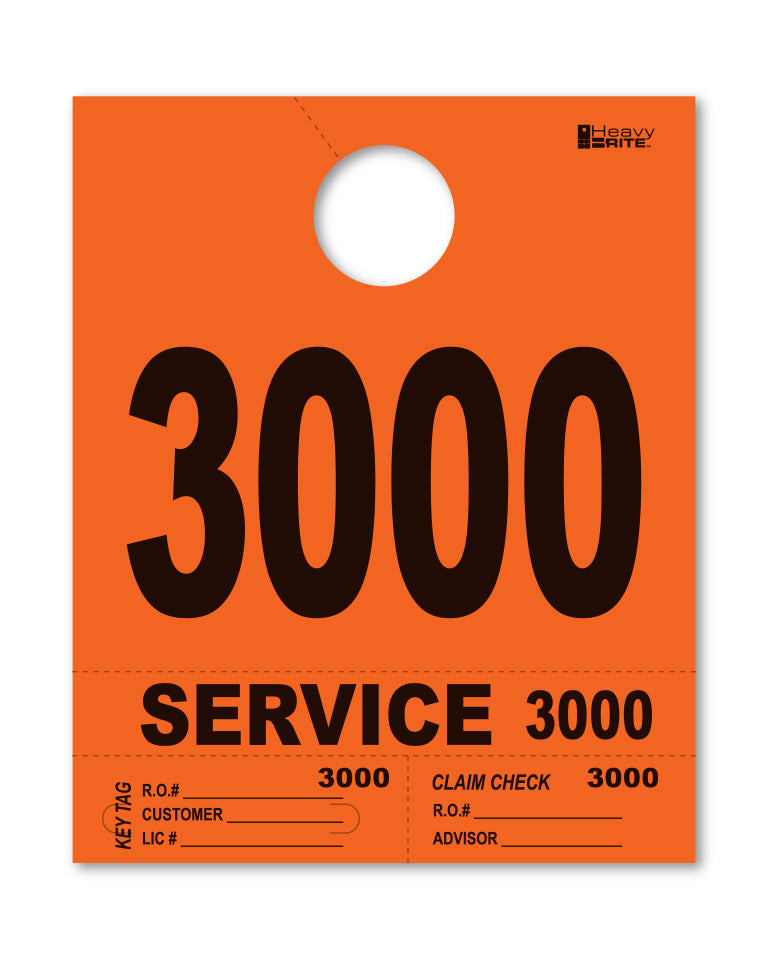 Heavy Brite 4 Part Service Dispatch Numbers