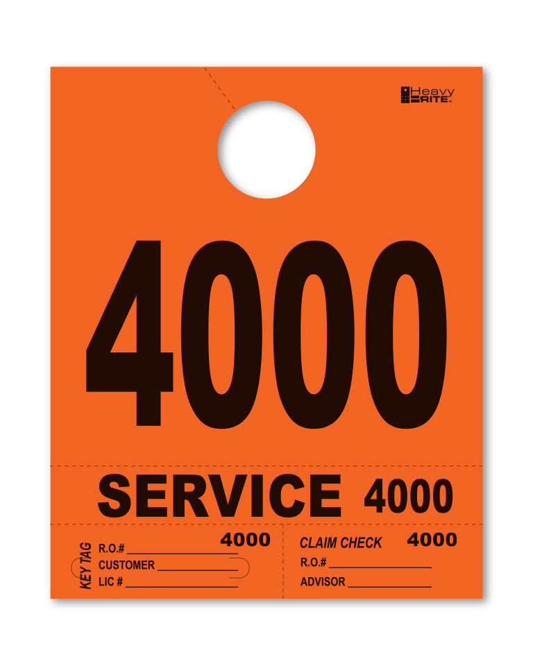 Heavy Brite 4 Part Service Dispatch Numbers