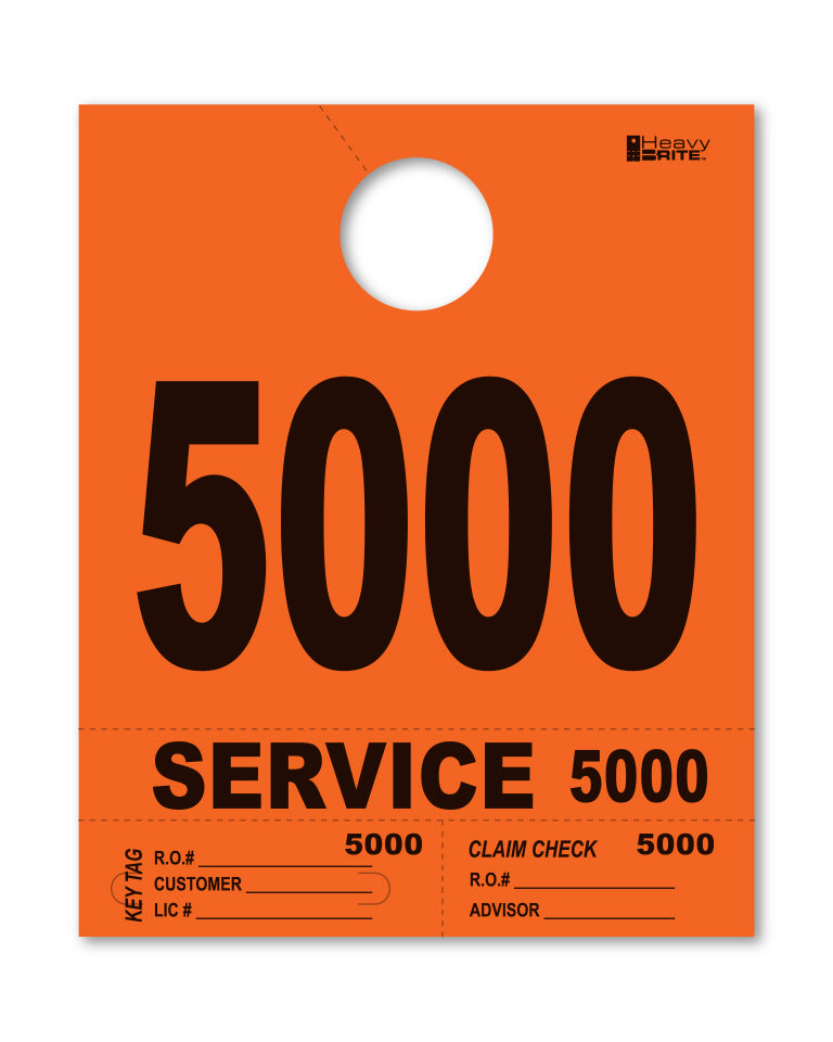 Heavy Brite 4 Part Service Dispatch Numbers