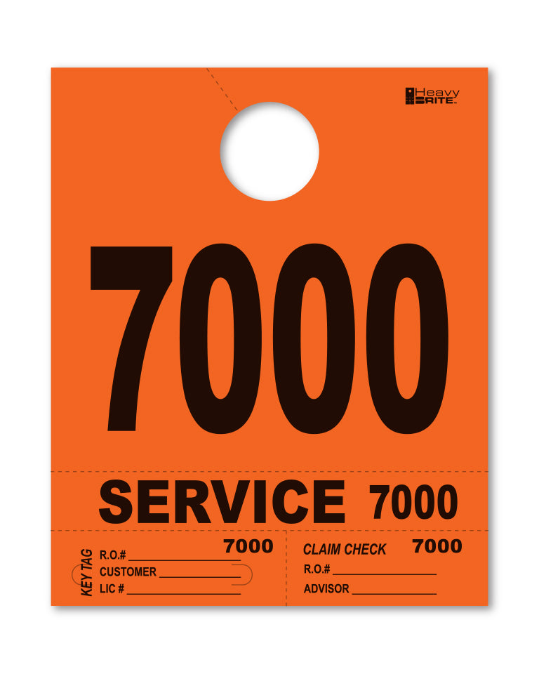 Heavy Brite 4 Part Service Dispatch Numbers