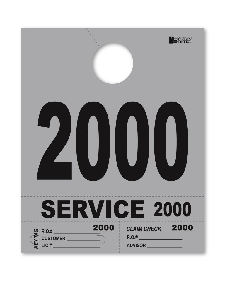 Heavy Brite 4 Part Service Dispatch Numbers