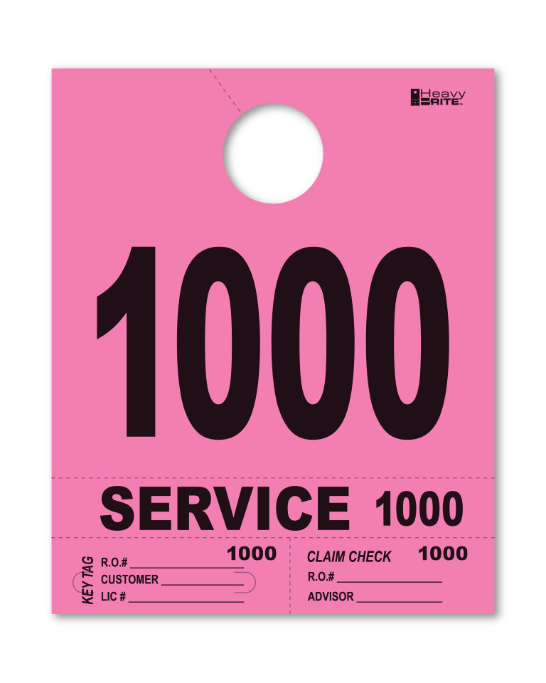 Heavy Brite 4 Part Service Dispatch Numbers