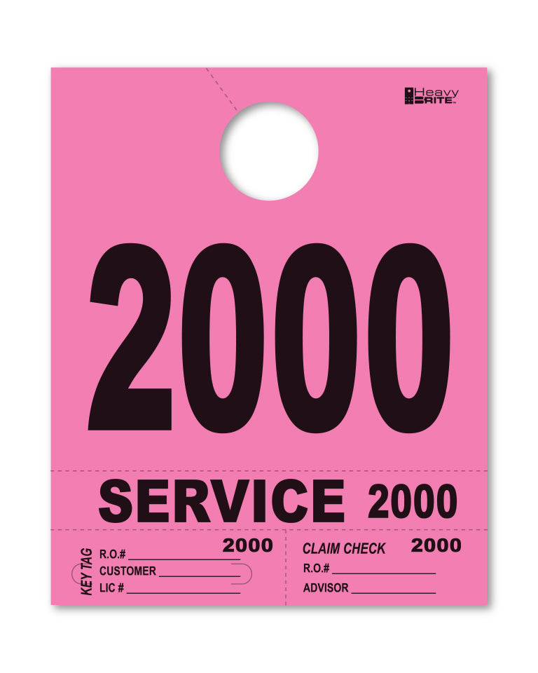 Heavy Brite 4 Part Service Dispatch Numbers