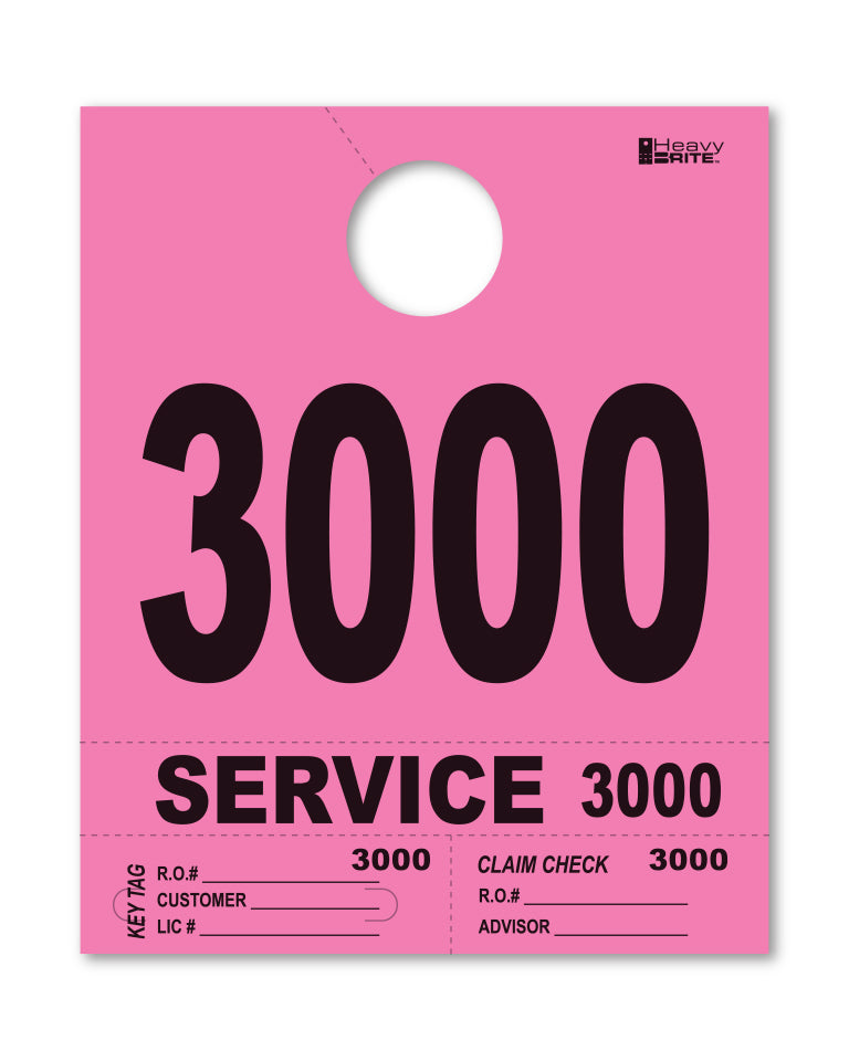 Heavy Brite 4 Part Service Dispatch Numbers