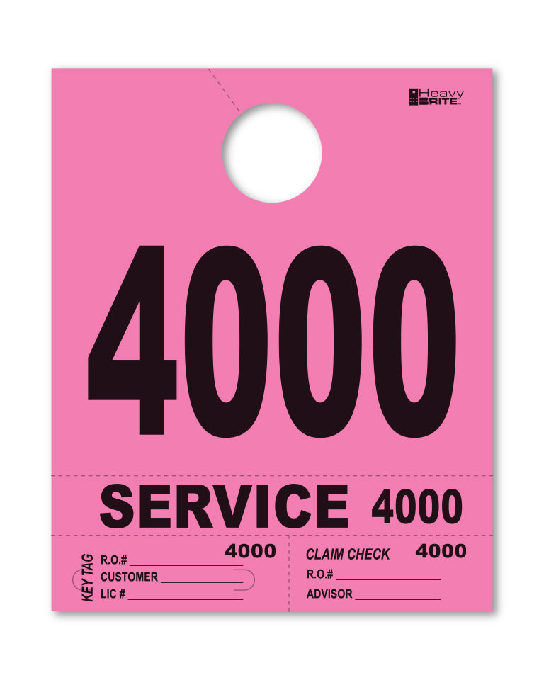 Heavy Brite 4 Part Service Dispatch Numbers