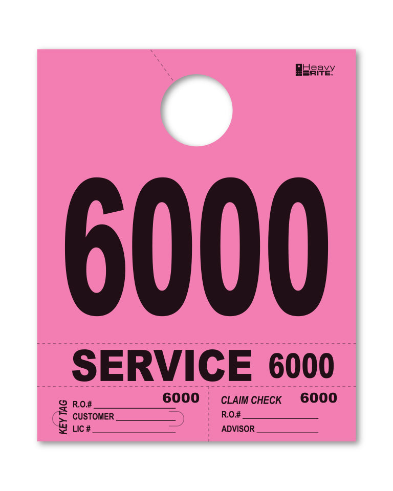 Heavy Brite 4 Part Service Dispatch Numbers