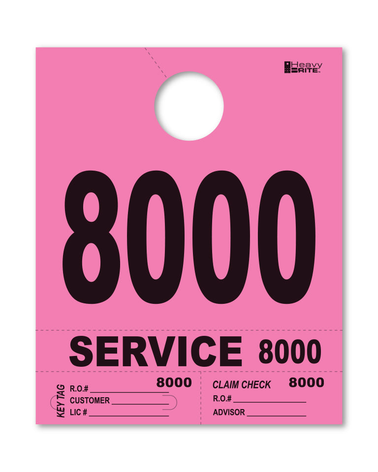 Heavy Brite 4 Part Service Dispatch Numbers