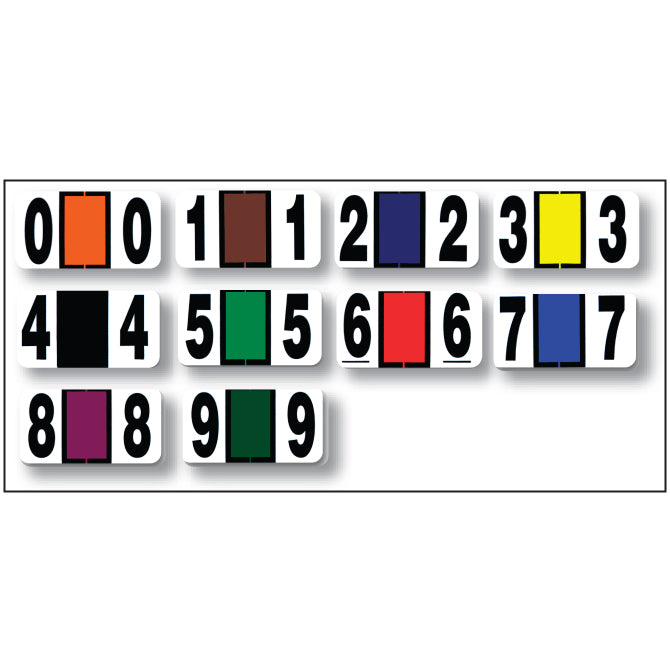 File Right Number Labels