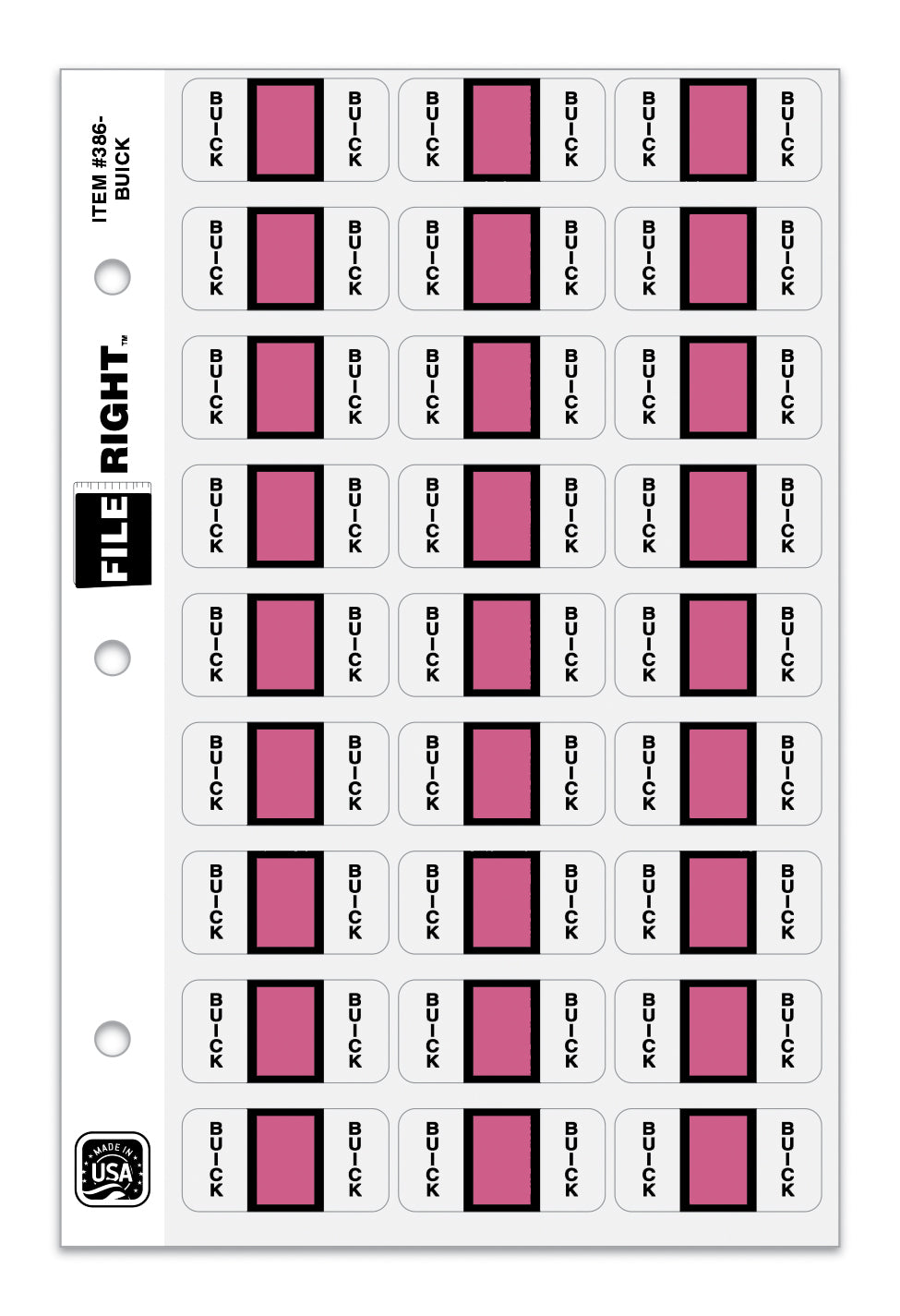 File Right Auto-Makes Labels