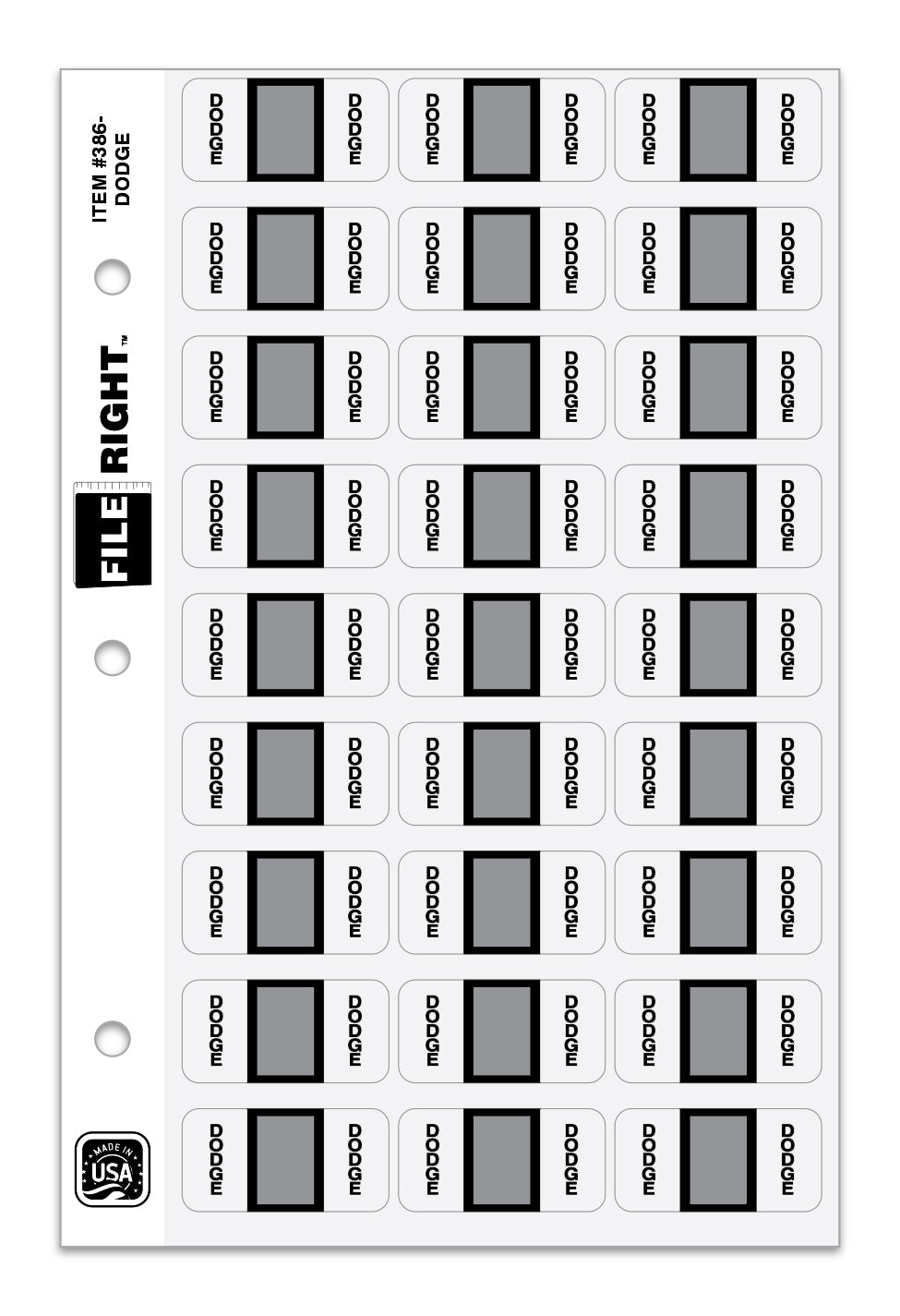 File Right Auto-Makes Labels