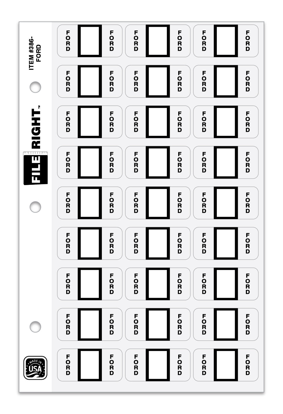 File Right Auto-Makes Labels