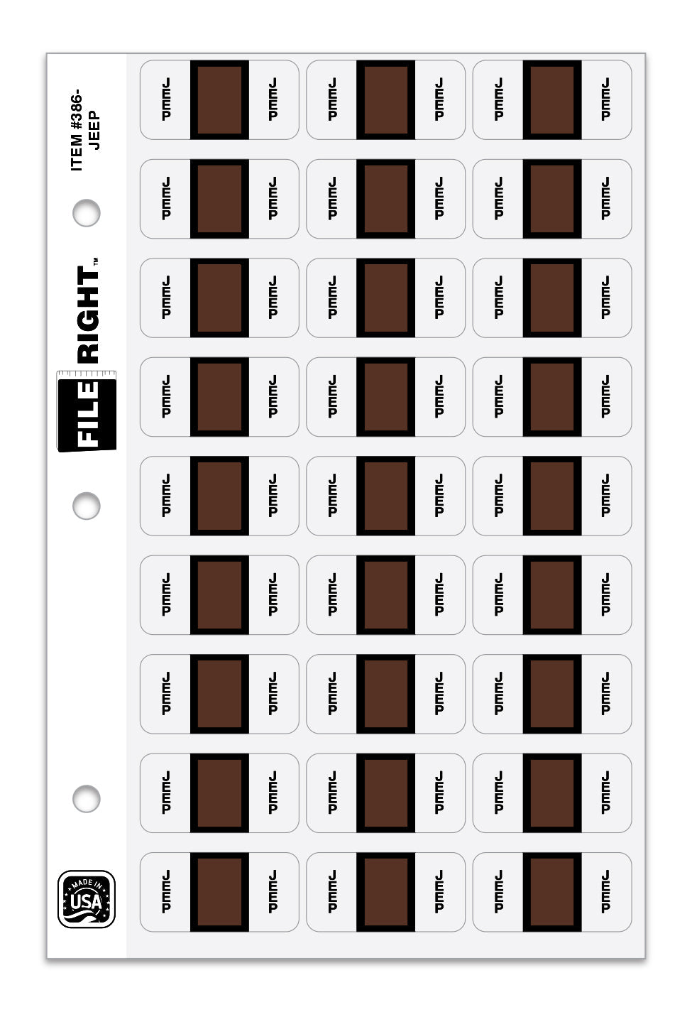 File Right Auto-Makes Labels