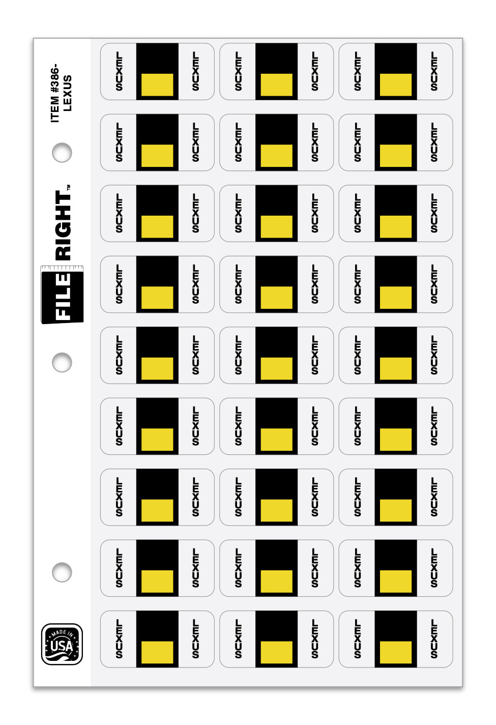 File Right Auto-Makes Labels