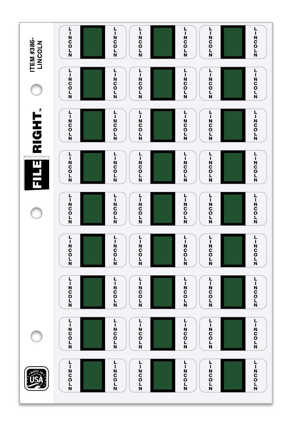 File Right Auto-Makes Labels