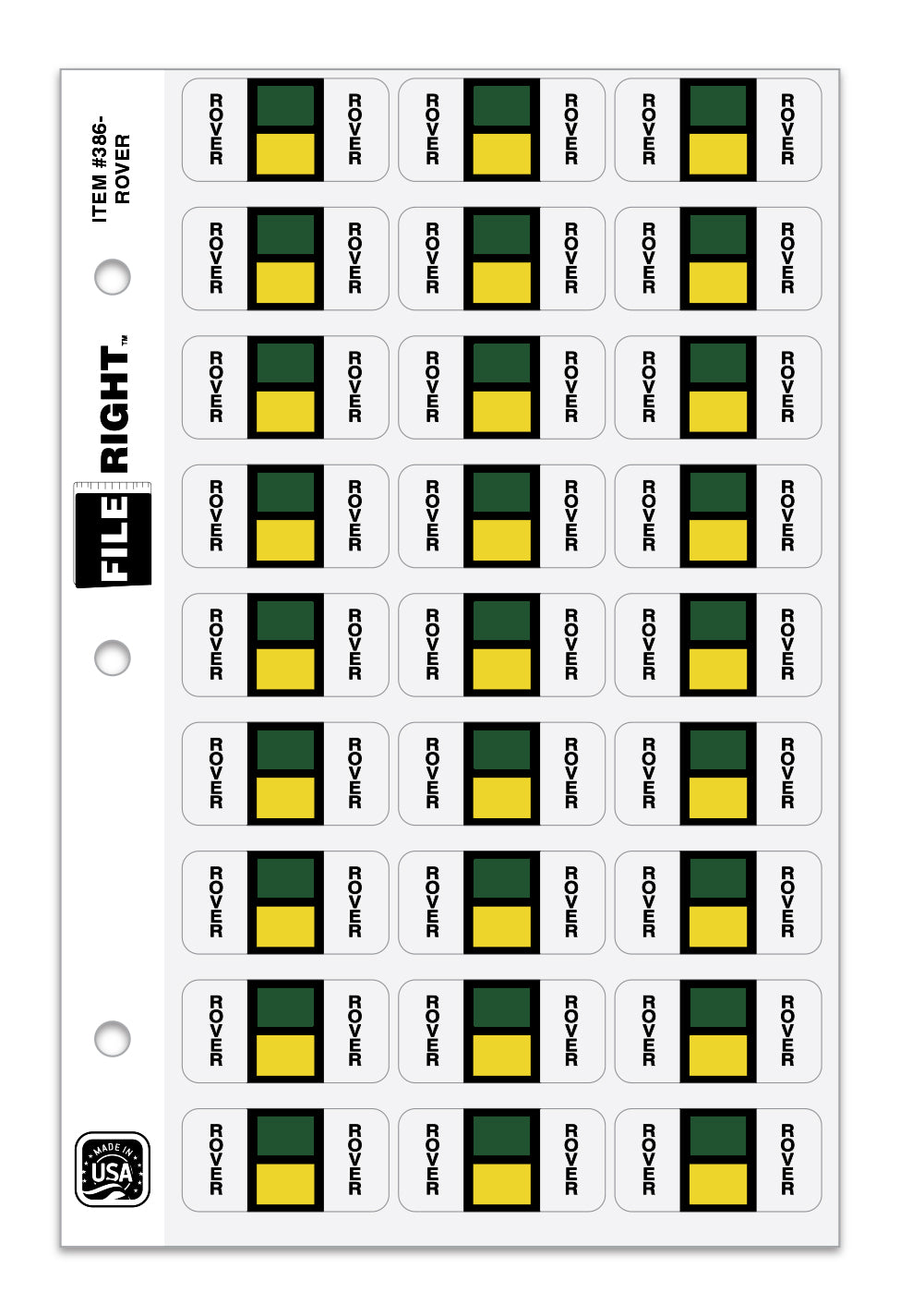 File Right Auto-Makes Labels