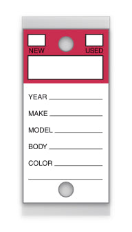 Versa Tag Key Tags - Color Top (250pcs)