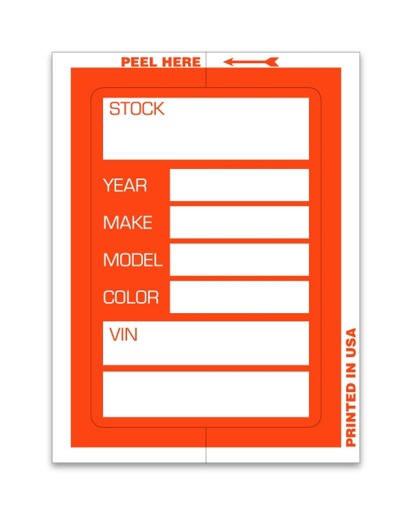 Kleer-Bak Stock Stickers