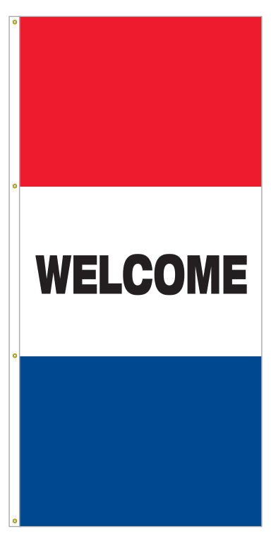 Patriotic Drapes - Horizontal - WELCOME