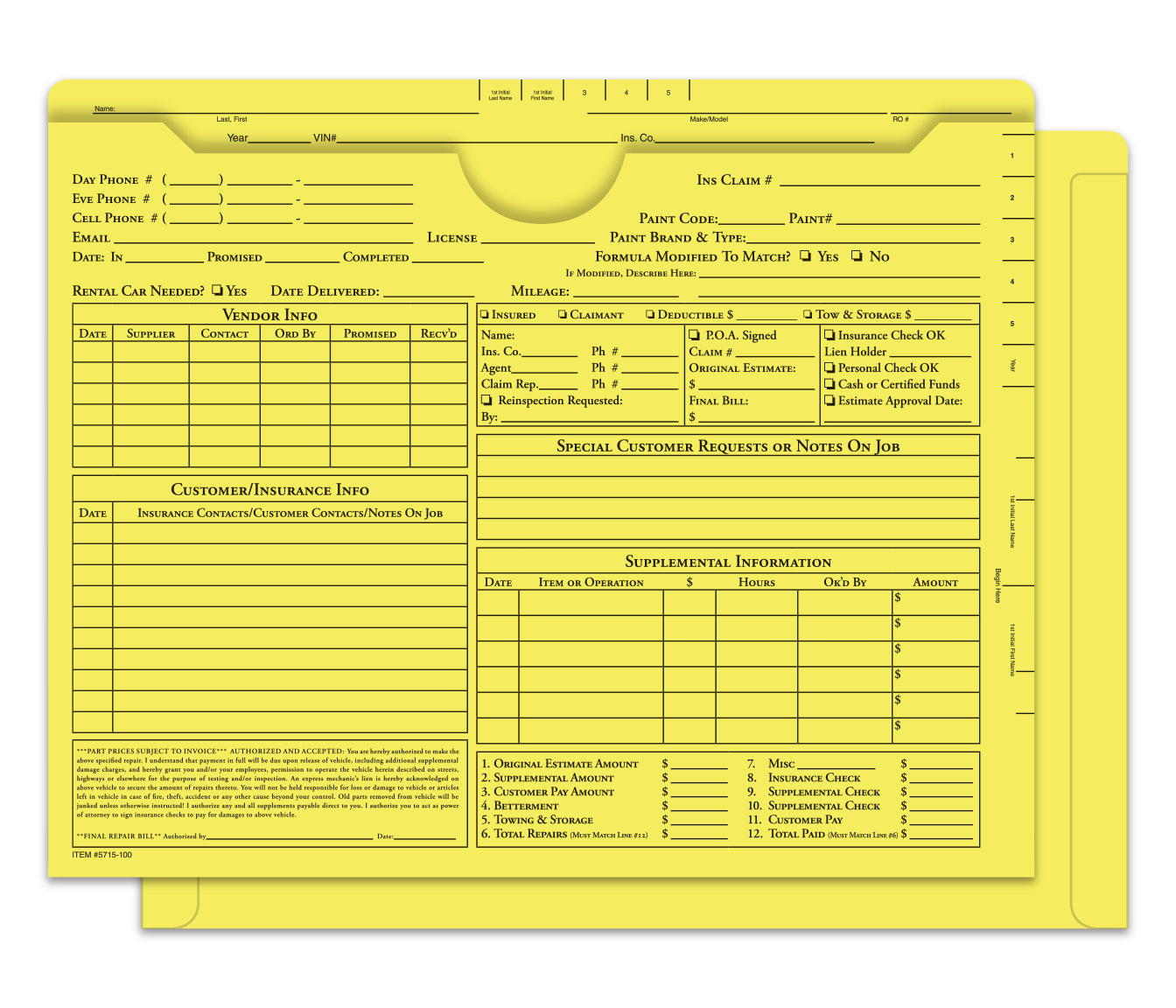 Ultra Heavy Duty Body Shop Jacket - Printed