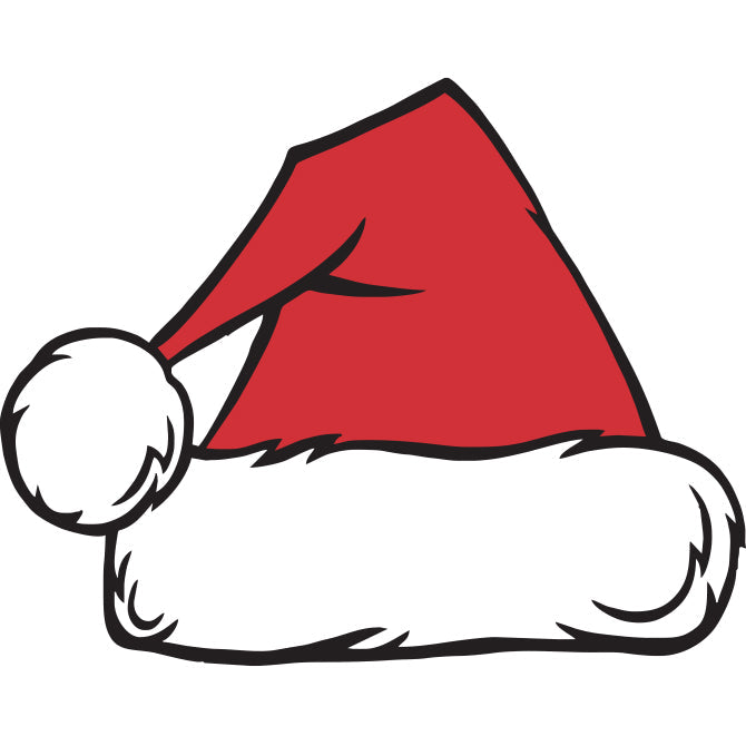 Window Sticker - SANTA HAT