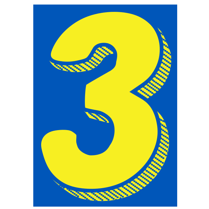 7-1/2" Yellow & Blue